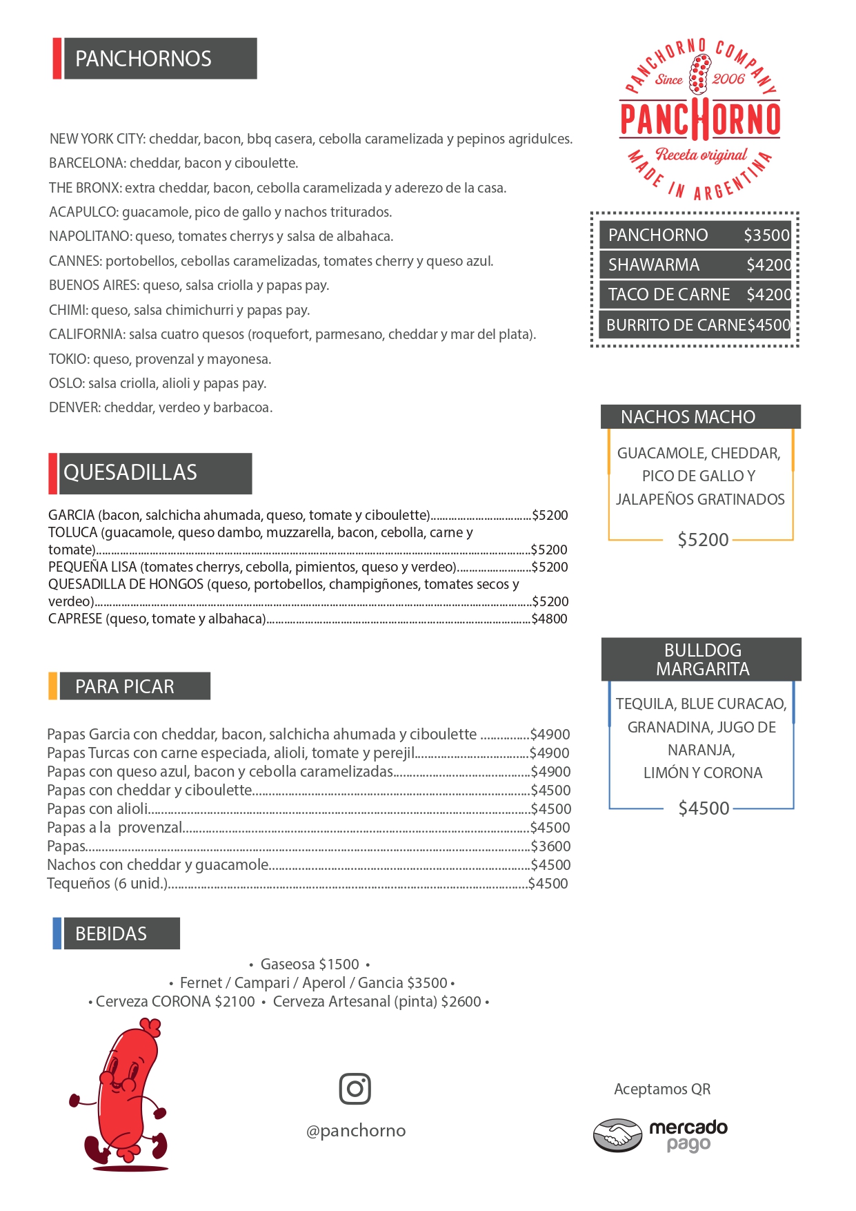 Carta de PANCHORNO COMPANY en CABA — página 1